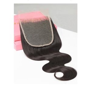 5x5 HD Lace Closure Body Wave Human Hair 0.095mm 14 Inch
